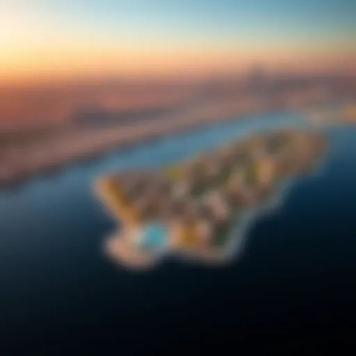 Aerial view of Damac Lagoons showcasing its strategic layout