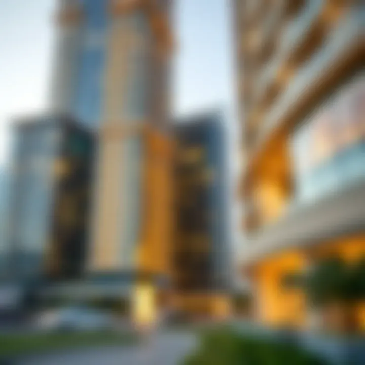 Architectural details of the Damac RBC Tower