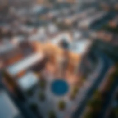 Stunning aerial view of Dar Al Jawhara in Jumeirah Village Circle