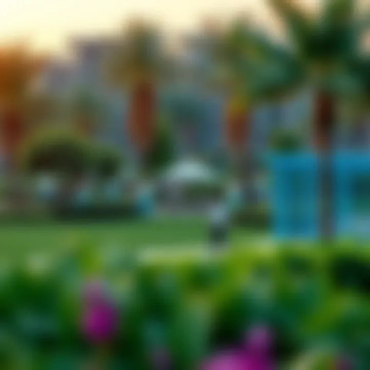 Recreational Spaces in District One Lush green parks and recreational amenities in District One