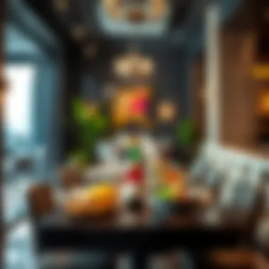 An intimate setting featuring a fusion of international cuisines