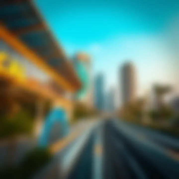 Sustainable architecture surrounding Dubai Metro stations