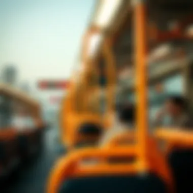 Passengers utilizing Dubai's public transport system