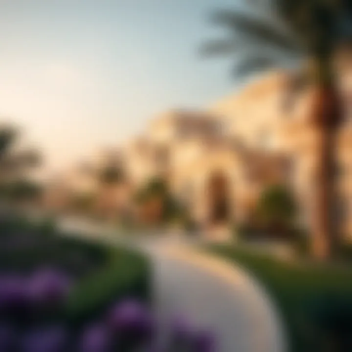 Luxurious villa community in Dubai, reflecting modern living standards