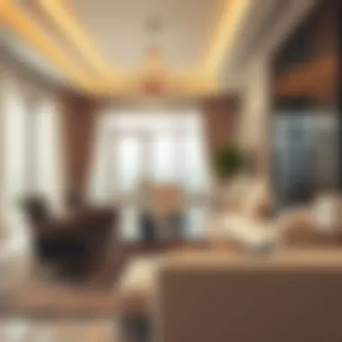 Luxurious interior design of a residential unit at Eagle Hills