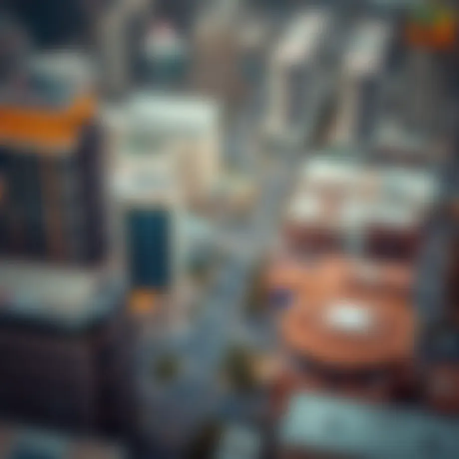 Aerial view of Electra Street showcasing its location within Dubai.