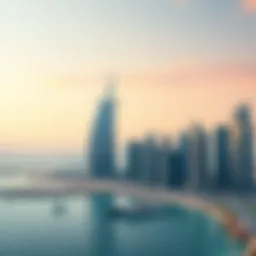 Stunning view of Emaar Beachfront skyline