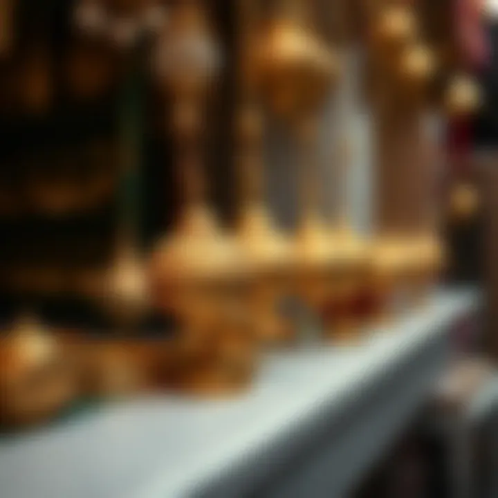 Intricate designs of traditional gold ornaments from Dubai