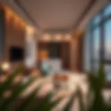 Modern living space in a 1BHK apartment