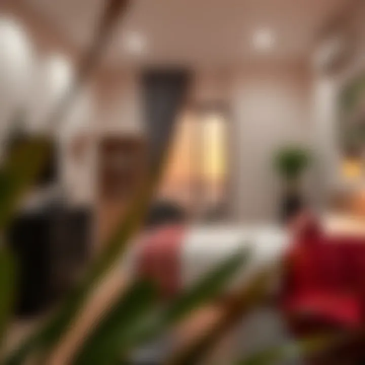 Cozy room interior showcasing essential amenities for renters