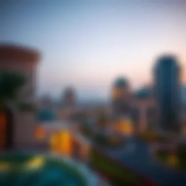 Scenic view of Al Jazeera Al Hamra showcasing the unique architectural designs