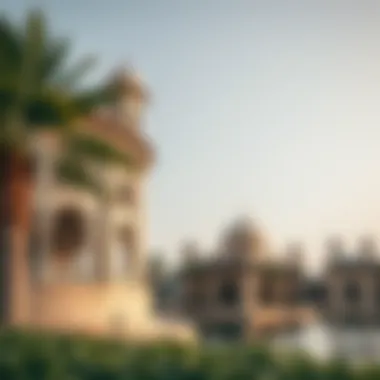 Architectural marvels surrounding Al Majaz Lake showcasing cultural significance