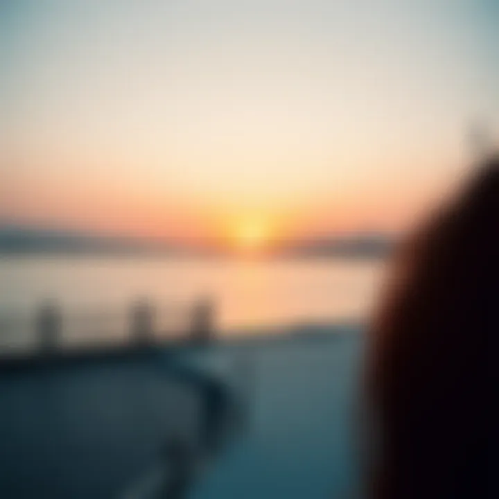 Scenic view of Al Majaz Lake at sunset highlighting its serene beauty