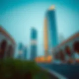 Architectural Marvel of Al Safa Tower Stunning view of Al Safa Tower highlighting its architectural features