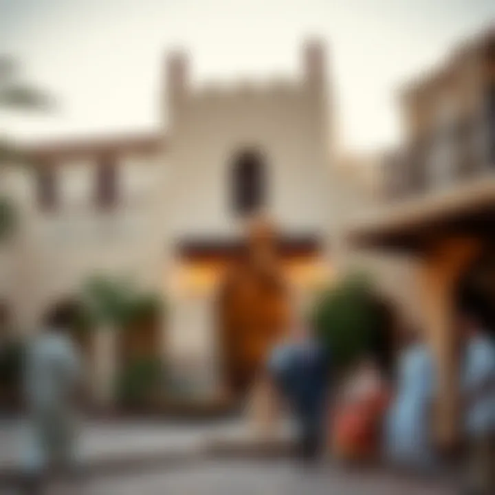 Cultural activities in Al Shindagha highlighting Emirati traditions