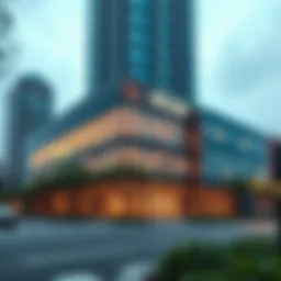 Exterior view of Ansam Building showcasing modern architecture