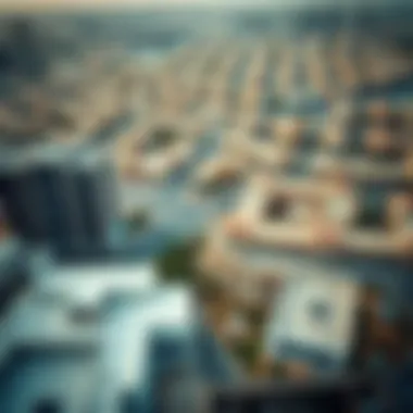 Bird's Eye View of Al Warqa Aerial view of Al Warqa neighborhood