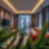 Modern living room in an Al Warqa apartment