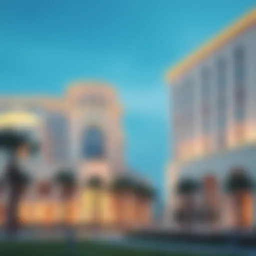 Aesthetic view of Awqaf architecture in Dubai