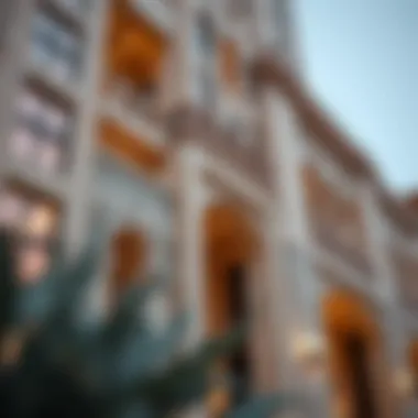 Architectural details of a notable Awqaf building