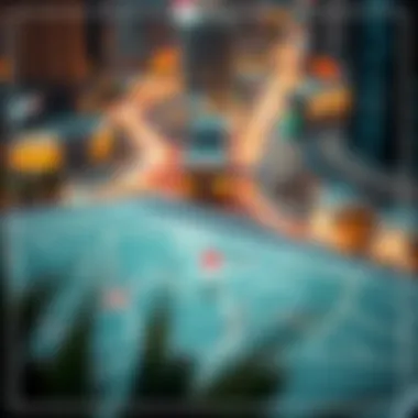 Map highlighting location advantages near Al Nahda Metro Station