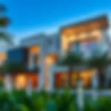 Stunning exterior view of Bianca Townhouse showcasing modern architecture