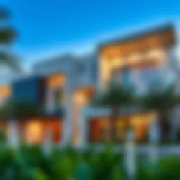 Stunning exterior view of Bianca Townhouse showcasing modern architecture