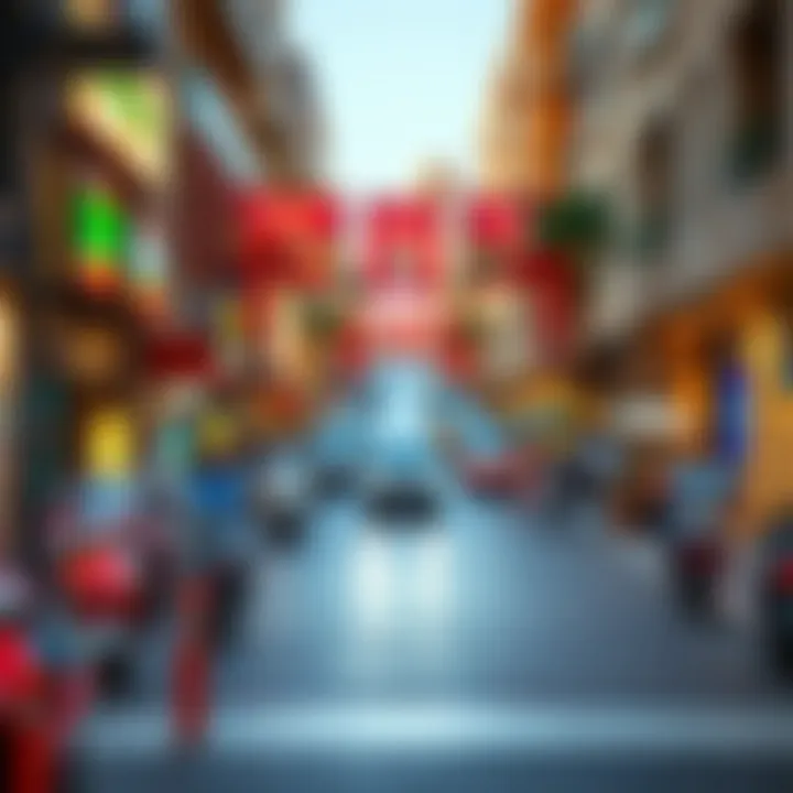 Vibrant Lifestyle in Binsina Mudon A bustling street view of Binsina Mudon reflecting vibrant lifestyle