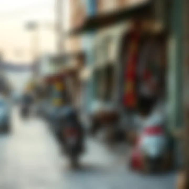 Vibrant Street Scene in Al Quoz A vibrant street scene showcasing local culture in Al Quoz