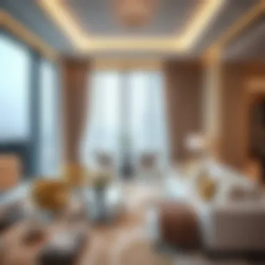 Interior design of a luxury apartment in Boulevard Point