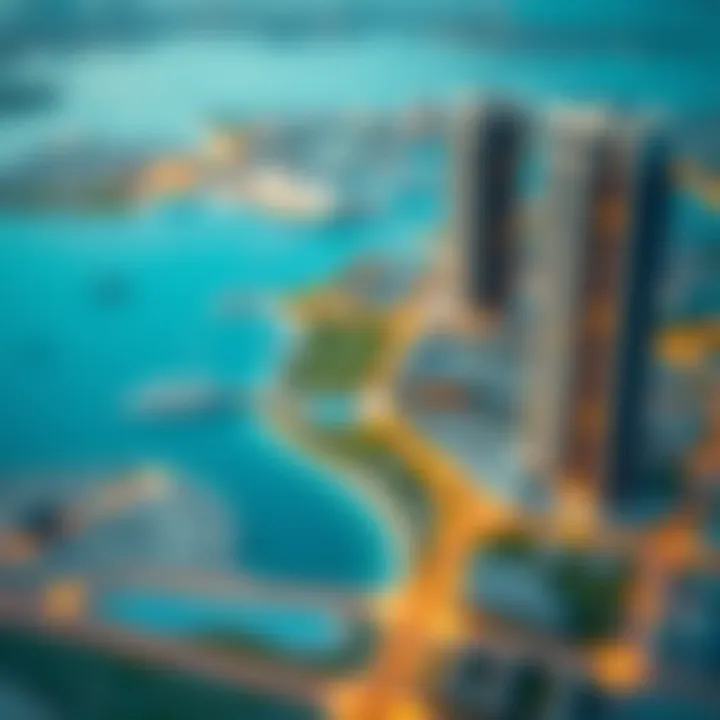 Map highlighting the prime location of Boulevard Point in Dubai