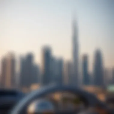 The bustling Dubai skyline featuring برج السراب as a centerpiece
