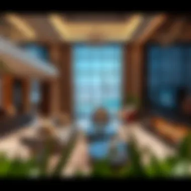 Interior view of برج السراب showcasing luxury amenities and interiors