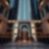 Stunning view of Burj Khalifa's residential entrance