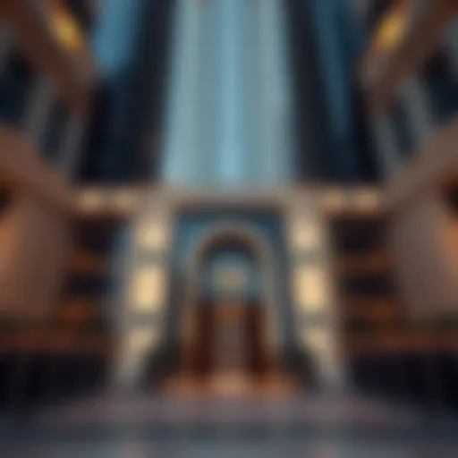 Stunning view of Burj Khalifa's residential entrance