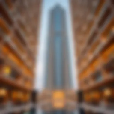 Architectural Brilliance of DAMAC Tower Architectural details highlighting the unique structure of DAMAC Tower