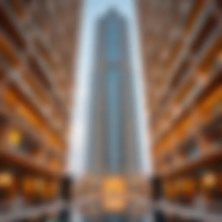 Architectural Brilliance of DAMAC Tower Architectural details highlighting the unique structure of DAMAC Tower