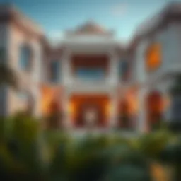 A stunning classic property in Dubai showcasing intricate architectural details