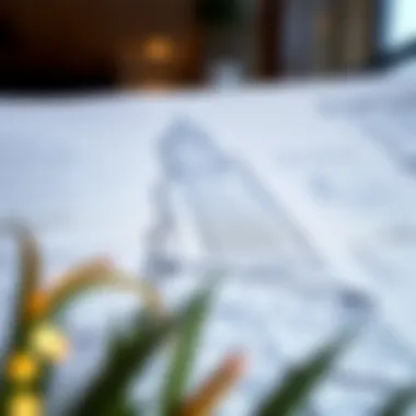 Architectural blueprint of a Creek Tower highlighting design elements