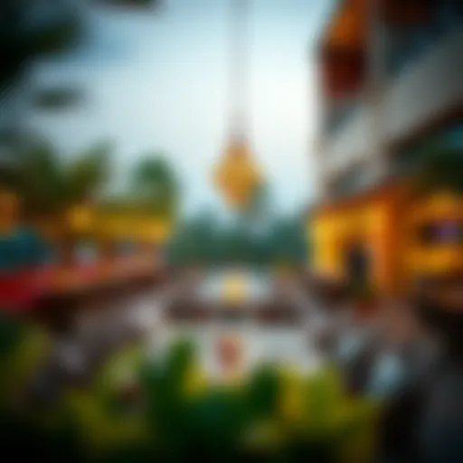 Outdoor Dining Experience at Last Exit Khawaneej Vibrant outdoor dining area at Last Exit Khawaneej