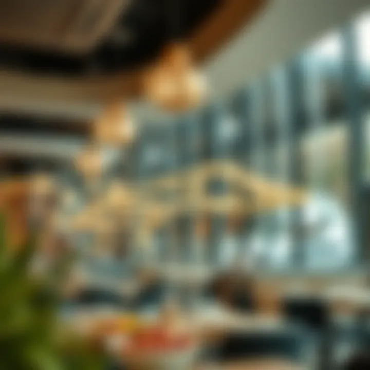 Interior of a popular restaurant offering diverse culinary options