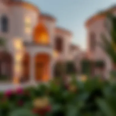 Luxurious view of فندق ديزرت بالم's exterior with lush landscaping