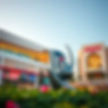 Modern shopping center in Dubai Land Villanova depicting retail opportunities