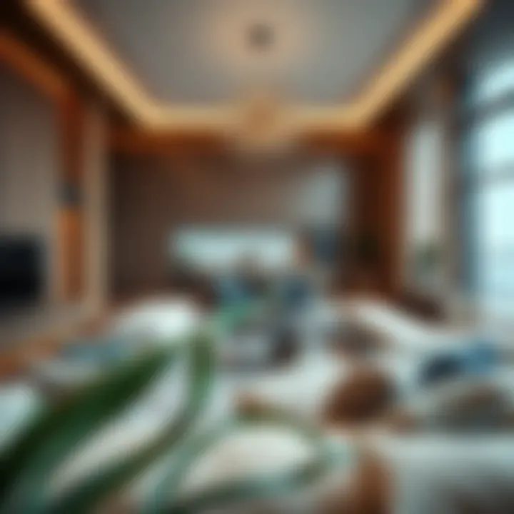 Luxury apartment interiors highlighting contemporary design