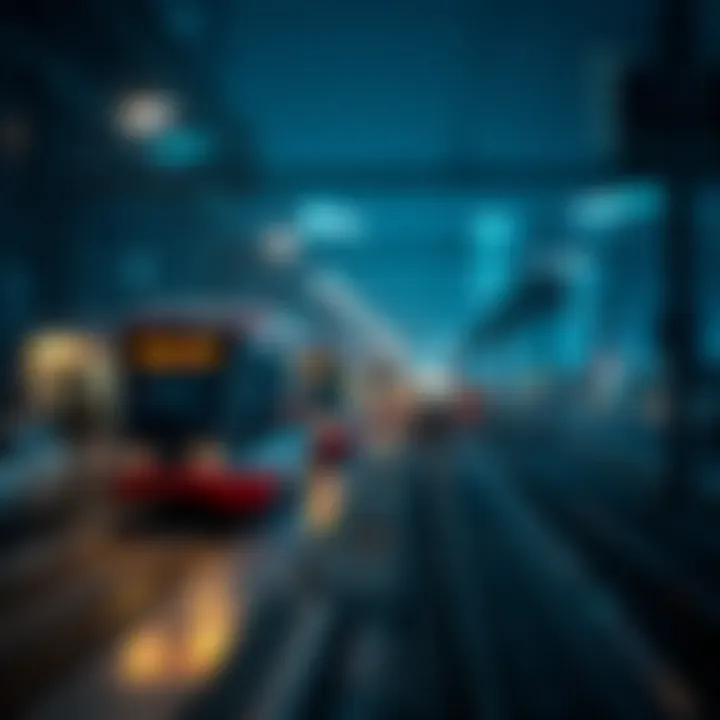 Dubai tram network map illustrating connectivity with other transport systems