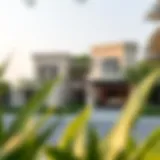 Stylish villa in Villanova with lush greenery