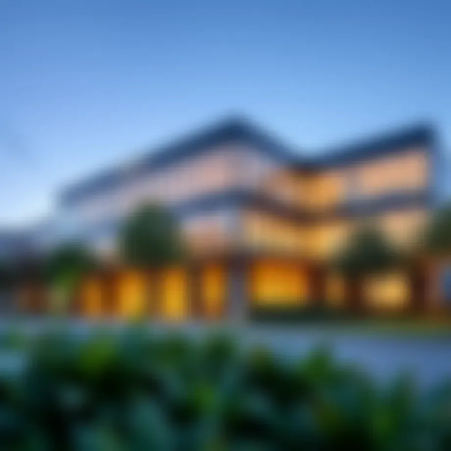 Exterior view of Ellington Properties head office showcasing modern architecture