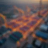Aerial view of Emirates Industrial City showcasing its vast infrastructure