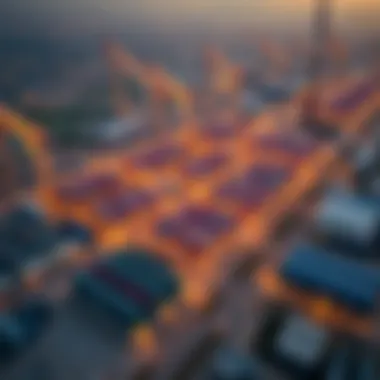 Aerial view of Emirates Industrial City showcasing its vast infrastructure