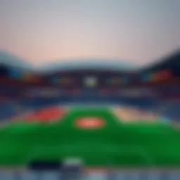 Stunning view of Etihad Arena's modern architecture